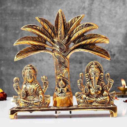 LXINDIA Show Piece CraftVatika Laxmi Ganesh Idol