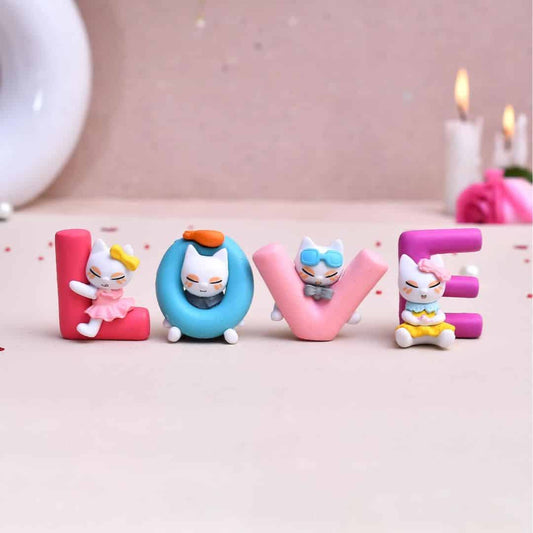 LXINDIA Show Piece CraftVatika  Love Miniature Adventure Showpiece (4 Pieces)