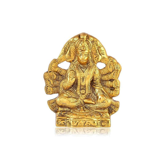 LXINDIA Show Piece CraftVatika Panchmukhi Hanuman Wall Hanging (Set of 1)