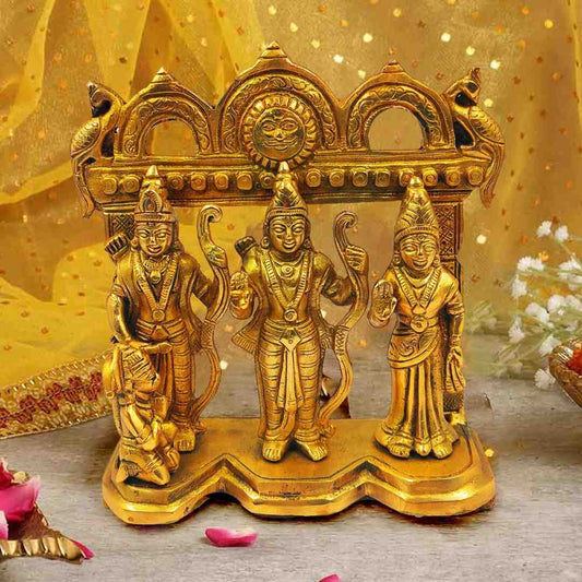 LXINDIA Show Piece CraftVatika Ram Darbar Statue