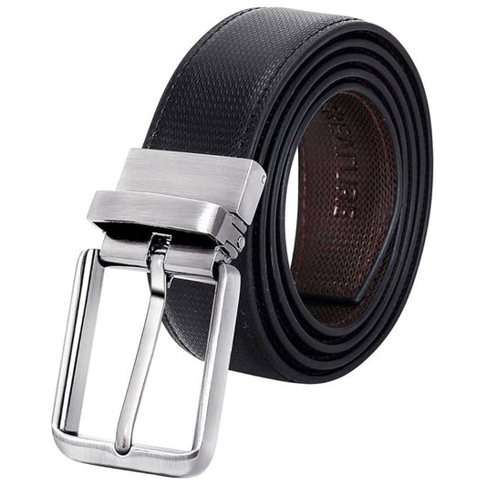LX INDIA Belts "CREATURE Pu-Leather Formal/Casual Reversible Belt For Men/Boys (Black/Brown||BL-02)