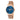 LX INDIA Watch for Women Blue CRESTELLO Rose Gold Plated Mesh Chain Analog Wrist Watch for Women