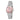 LX INDIA Watch for Women Pink CRESTELLO Steel Mesh Chain Analog Wrist Watch for Women