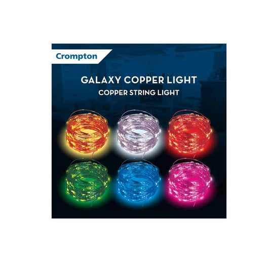 LXINDIA Fancy Lights Crompton Galaxy Decoration Copper USB Powered String Fairy Lights (Red)