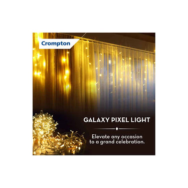 LXINDIA Fancy Lights Crompton Galaxy Pixel Light Pack of 2 (Yellow)