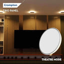 LXINDIA Bulb Crompton LED Downlighter Trio Panel with Indirect Lightning Mode