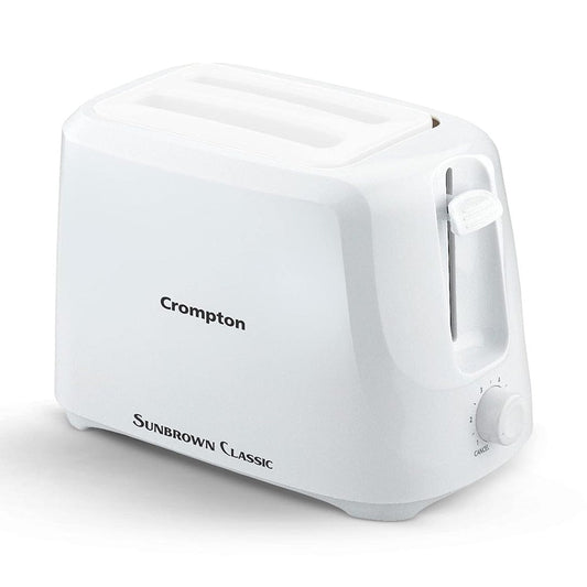 LX INDIA Electric Toaster Crompton SunBrown Classic Pop-up Toaster 700W with Removable Crumb Tray | 6 Browning Levels with Cancel Function