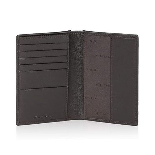 LX INDIA Passport Cover Cross Brown Passport Wallet Leather Wallets for Men Latest Gents Purse - Brown