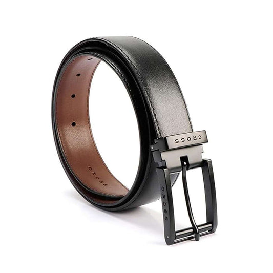 LX INDIA Belt Cross Men's Reversible Genuine Leather Belt | Black & Brown Formal Dress Belt