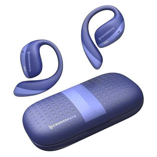 LX INDIA Earbuds CrossBeats Arc Buds OWS Open Ear Wireless Earbuds (Blue)
