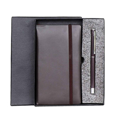 LX INDIA Pocket Diaries CrownLit Pocket Diary & Pen Set (Pocket Size) (Black)