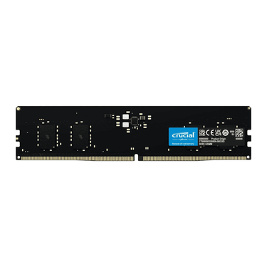 LXINDIA ram Crucial RAM 8GB DDR5 4800MHz CL40 Desktop Memory CT8G48C40U5 Black