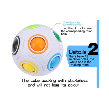 LXINDIA Toys Cubelelo Drift Rainbow Ball Puzzle