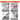 LXINDIA desk essential CUBIZ Push Stapler  with 50 Pcs Reusable Clips (Pack of 2)