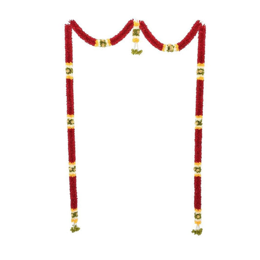 LX INDIA Diwail sale Daedal crafters Mini Thoma Toran for Main Door Entrance, Reusable Thoran for Pooja Mandir & Living Room Décor, Bandarwal for Festival Decoration, Flower Hanging for Home & Office Décor (42x60 inch)