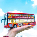 LXINDIA Toys DARVICE Long Double Decker Bus Red