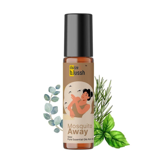 LX INDIA Mosquito Repellent Fabric-Roll on Dazze and blussh Mosquito Away Roll On Safe for Kids & Adults Essential Oils blend - 10ml