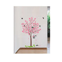 LX INDIA Wall Stickers Decal O Decal PVC Vinyl Tree with Birds and Nest Botanical Wall Stickers (Pink)