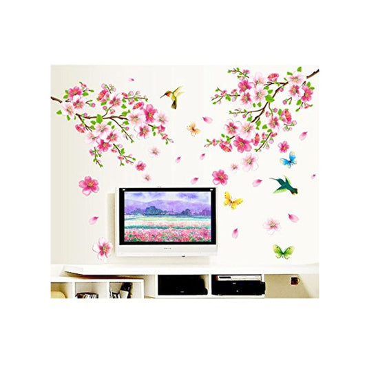 LX INDIA Wall Stickers Decals Design 'Flowers Branch' Wall Sticker  Pack of 2