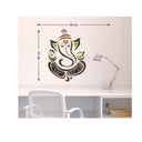 LX INDIA Wall Stickers Decals Design 'Modern Elegant Ganesha God' Wall Sticker (PVC Vinyl, 50 cm x 70 cm, Multicolour)