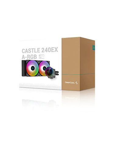 LXINDIA AIO Coolers DEEPCOOL CASTLE 240EX A-RGB (BLACK)