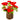 LXINDIA Plants Dekorly Potted Plants Indoor Small Artificial Silk Plants (Red One Plant)