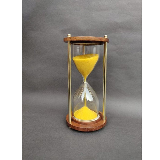 LX INDIA Sand Timers Delight.Enterprises Antique Beautiful Sand Timer - Yellow