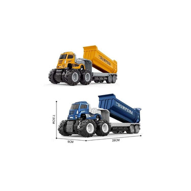 LXINDIA Toys DEOXY 1 43 4WD Diecast Alloy Dumper Transport Big Truck Toys 2 Color Truck