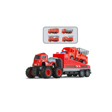 LXINDIA Toys DEOXY 1 43 4WD Diecast Alloy Fire Rescue Big Truck Toys