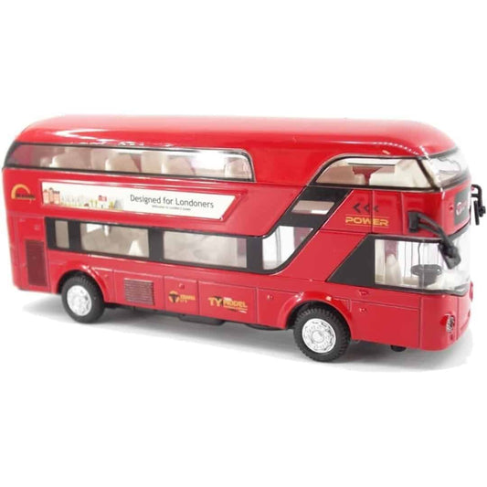 LXINDIA Toys DEOXY Diecast Double Decker London Bus Red