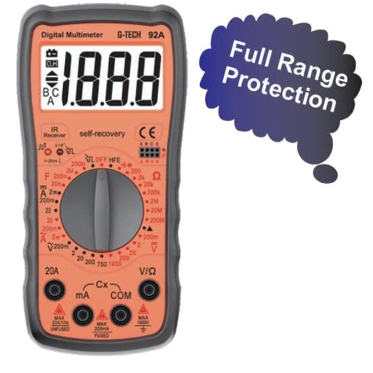 LX INDIA multimeter Digital Multimeter GT 92A TRMS, 3.5 Digit Display, DC/AC Voltage