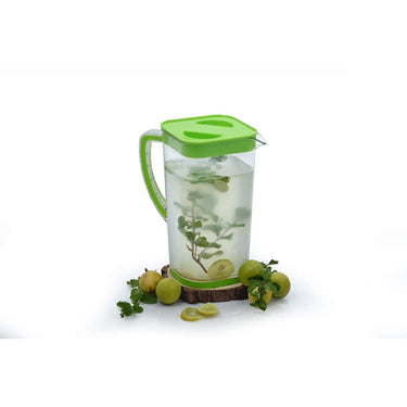 LXINDIA Containers Divine plastics Water Jug 2000ML Transparent (Green)