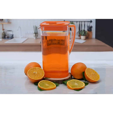 LXINDIA Containers Divine plastics Water Jug 2000ML Transparent (Orange)