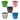 LX INDIA Self-watering plant pots DOAP 5 Self Watering Pots Setwith Inner Liner Pots (Assorted)
