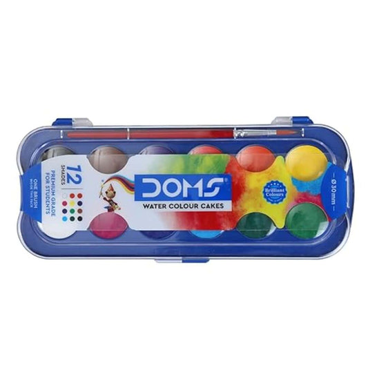 LXINDIA Water colour Doms 12 Shades 30mm Water Colour Cakes