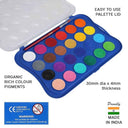 LXINDIA Water colour Doms 24 Shades 30mm Water Colour Cakes