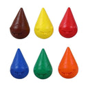 LXINDIA Crayons Doms 6 Shades Grippie Crayons Box Pack