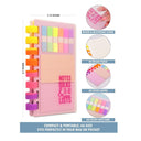 LX INDIA Sticky Notes DOODLE A6 Notebook Diary With Sticky Notes & Page Marker