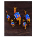 LXINDIA Show Piece DreamKraft Paper Mache Handcrafted Showpiece Camel(Set of 5)