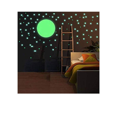 LX INDIA Wall Stickers DreamKraft Vinyl Glow in The Dark Wall Stickers 9.44 X 11.81 X 0.39 in, Green