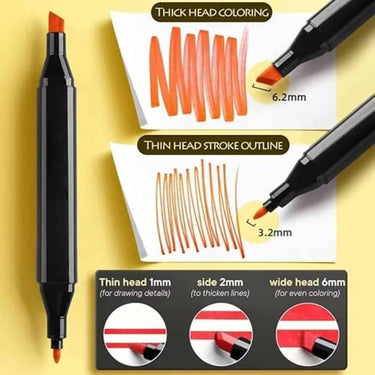 LXINDIA marker DRIVANTO Dual Tip Art Markers Set 24 pcs