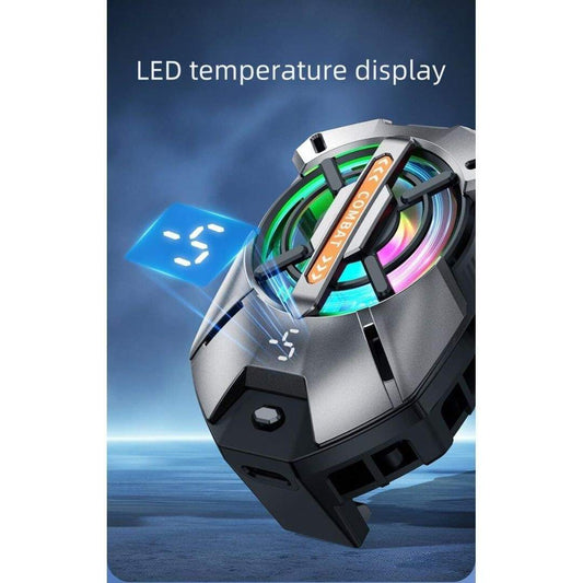LX INDIA Mobile phone cooler Drumstone Mobile Phone Cooler with Semiconductor Digital Display & Back-clip Fan  Advanced Radiator for Optimal Device Cooling & Performance Enhancement