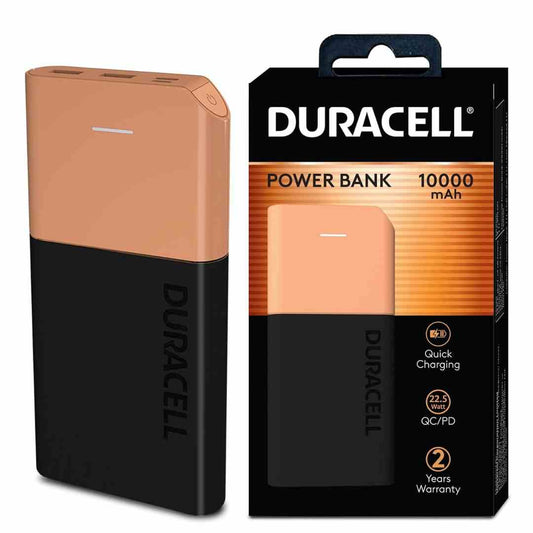 LX INDIA Mouse Duracell Power Bank 10000 mAh, Portable Charger, USB C