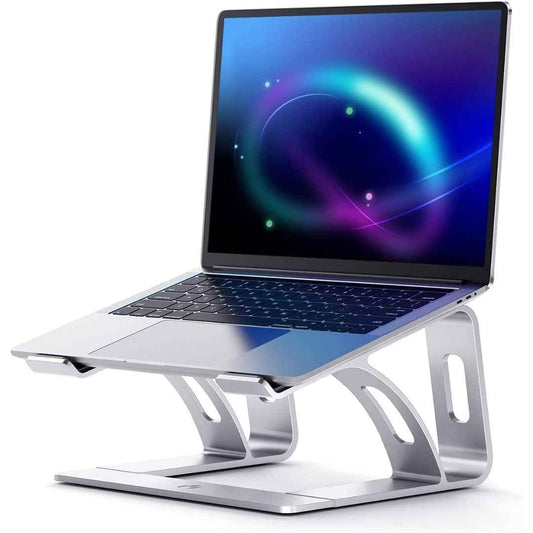 LX INDIA Dock Station Dyazo Aluminum Ventilated Laptop Stand (Silver)