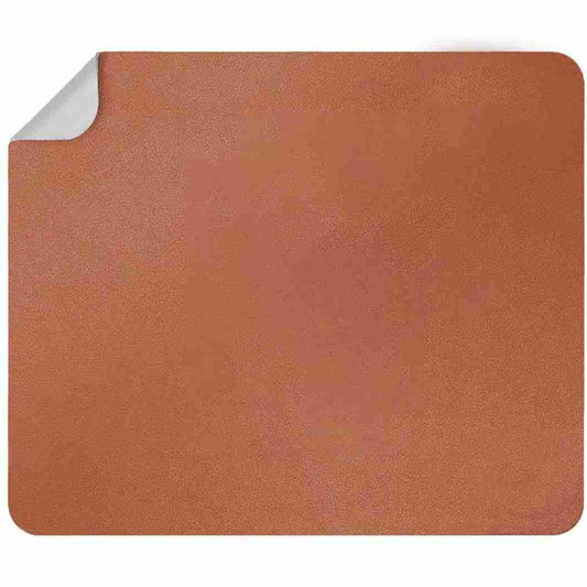 LXINDIA Mouse Pad Brown Dyazo Ergonomic PU Vegan Leather Mouse Pad