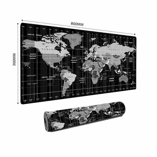 LXINDIA Mouse Pad Black Dyazo Large Anti Slip Keyboard Mouse Pad