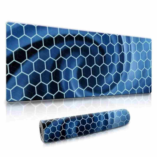 LXINDIA Mouse Pad Blue Dyazo Large Anti Slip Keyboard Mouse Pad