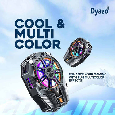 LXINDIA Mobile Cooler Dyazo Mobile Cooler RGB LIGHT (Black)