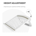 LXINDIA Laptop Stand Dyazo Tabletop Foldable Laptop Stand (White)