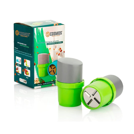 LX INDIA Fruit Cutter E-COSMOS Dry Fruit Cutter, Grinder, Chocolate Cutter, Slicer with 3 in 1 Blade - Color May Vary (Pack of 1)